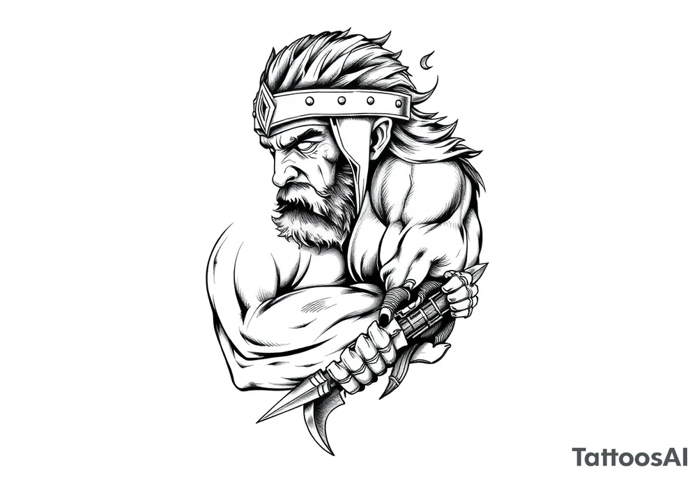 warrior tattoo idea