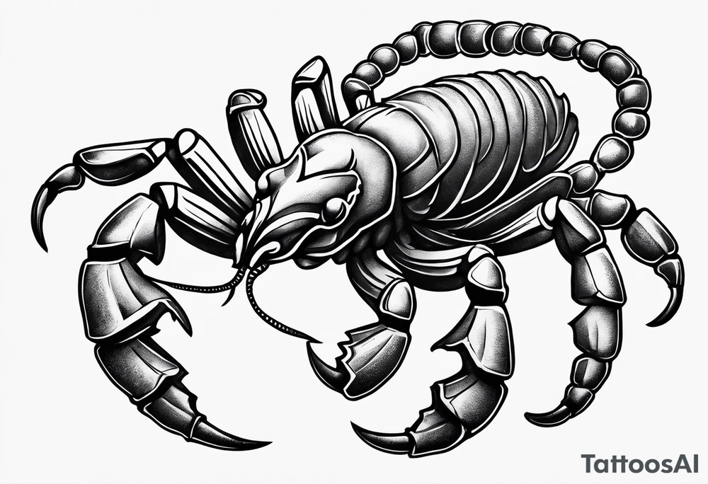 Scorpio zodiac sign tattoo idea
