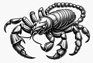 Scorpio zodiac sign tattoo idea
