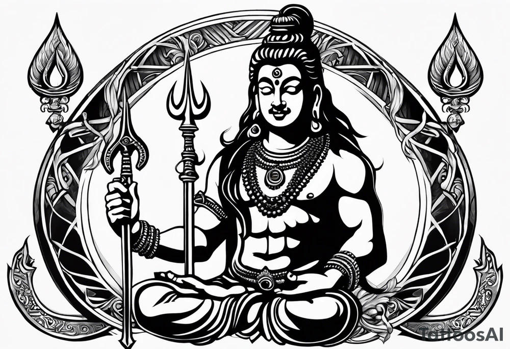 God shiva's Trident(trishul) tattoo idea