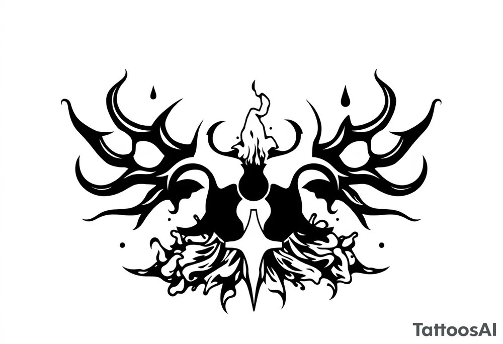 Contagion sign imwith toxic spill behind tattoo idea