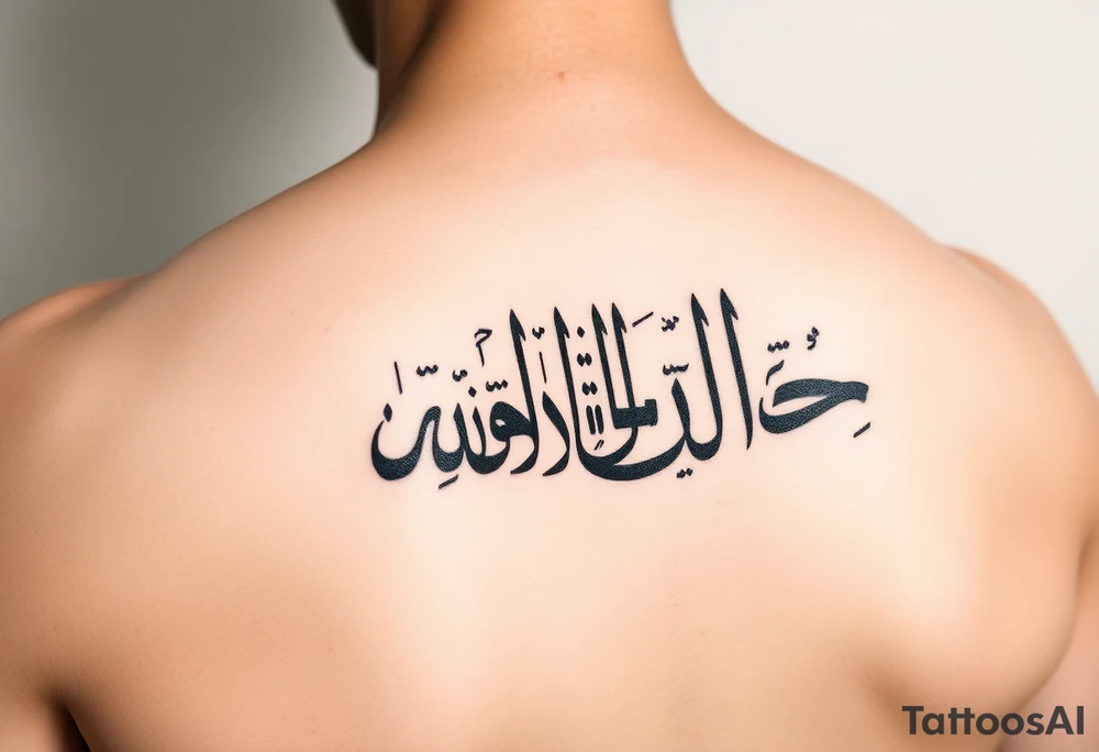 Maktub  in arabic tattoo idea