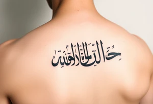 Maktub  in arabic tattoo idea