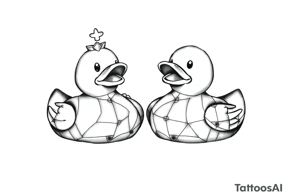 Memorial brother Dennis rubber ducks tattoo idea