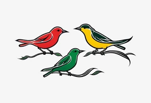 Three little birds Jamaica tattoo idea