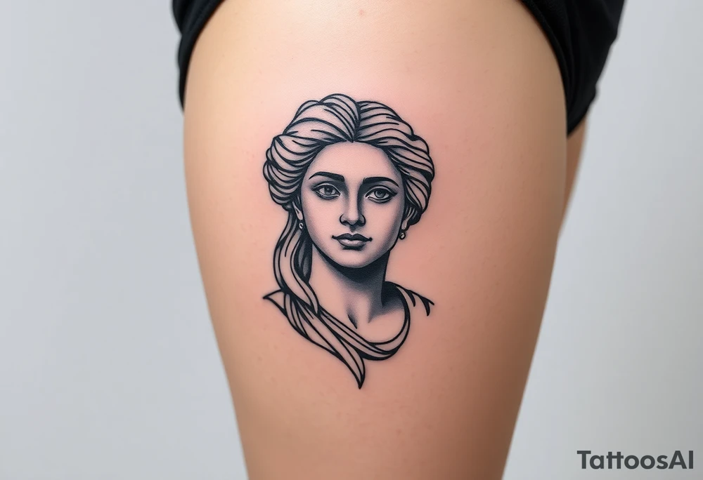 greek sculture 
female tattoo idea