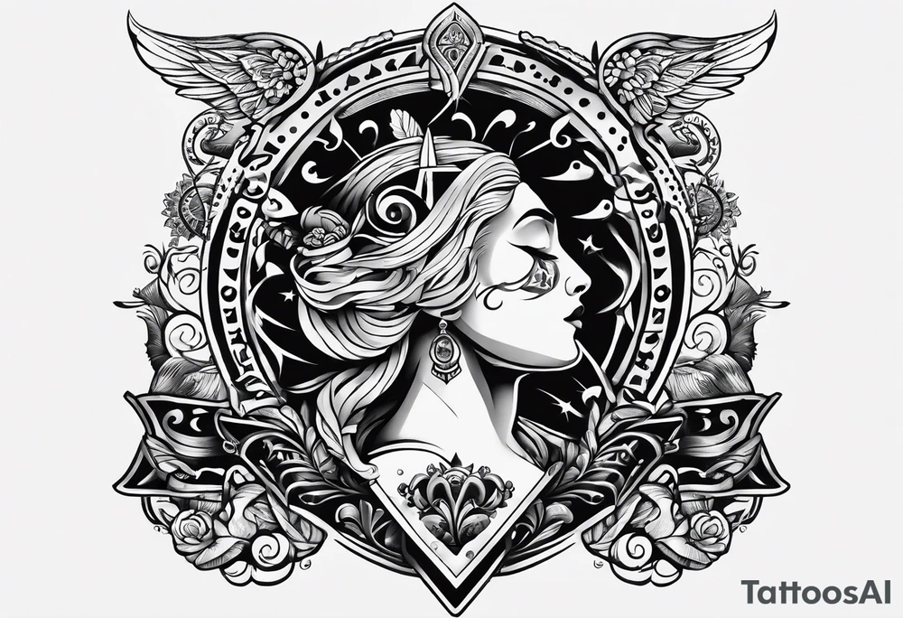 Neck tattoo saying Ace reversed filled in like nle choppas neck tattoo tattoo idea