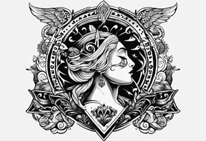 Neck tattoo saying Ace reversed filled in like nle choppas neck tattoo tattoo idea