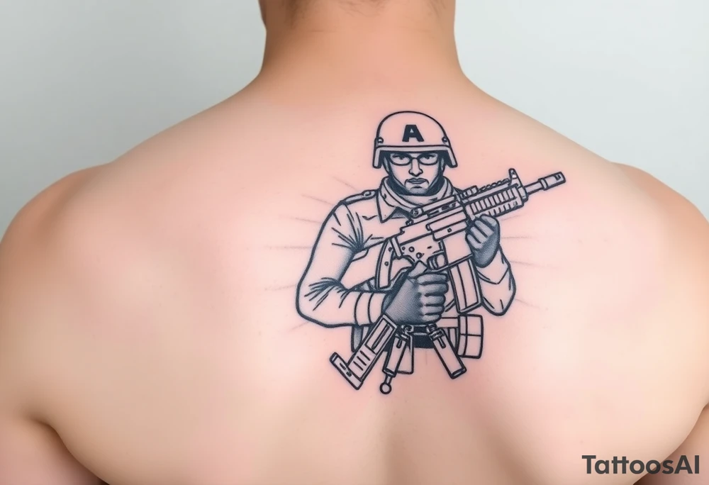 Army Soldier tattoo idea