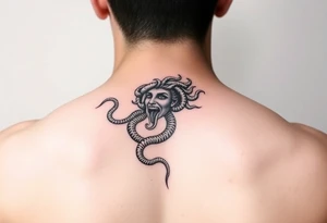 Side profile Medusa tattoo idea