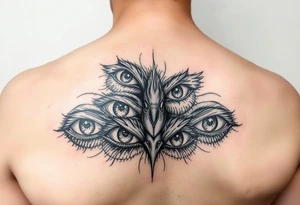 A bunch of eyes big and small tattoo idea