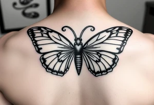 aries zodiac sign turned into a butterfly with the names terri and justo incorporated tattoo idea