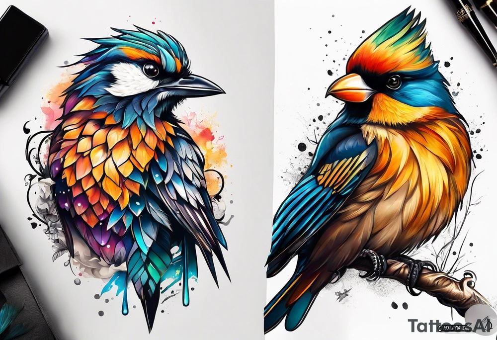 Birds tattoo idea