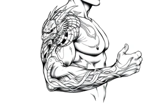cultura egipcia  y dragón ball z tattoo idea