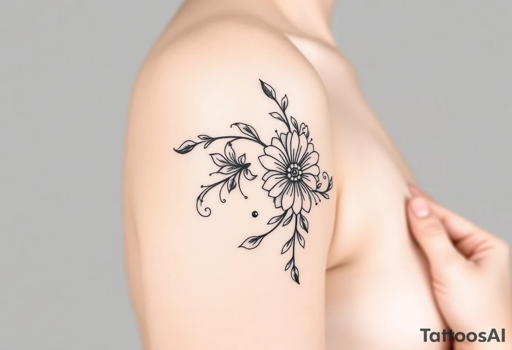 Woman’s body tattoo idea