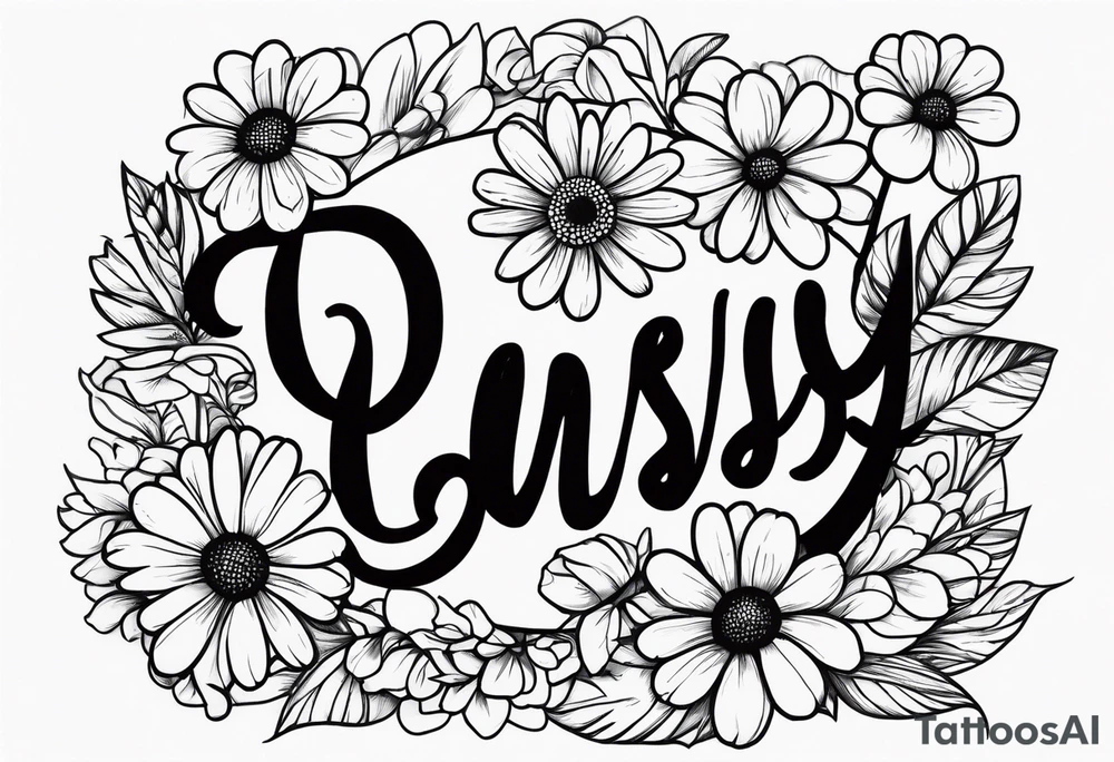 daisy tattoo idea