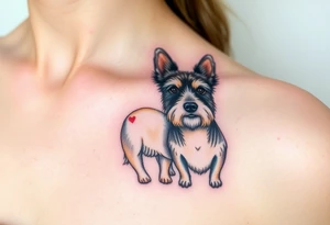 Two westies tattoo idea