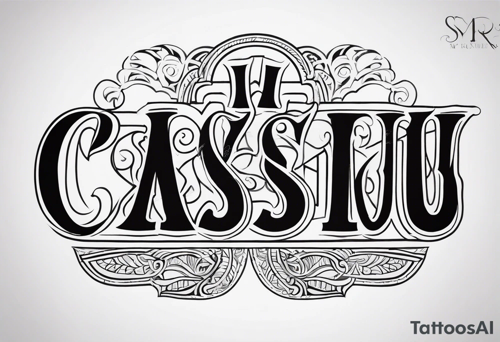 the name 'cassius rafiki mckenzie' tattoo idea