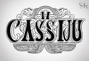 the name 'cassius rafiki mckenzie' tattoo idea