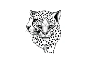 Cheetah, diamond, mississippi, unique tattoo idea