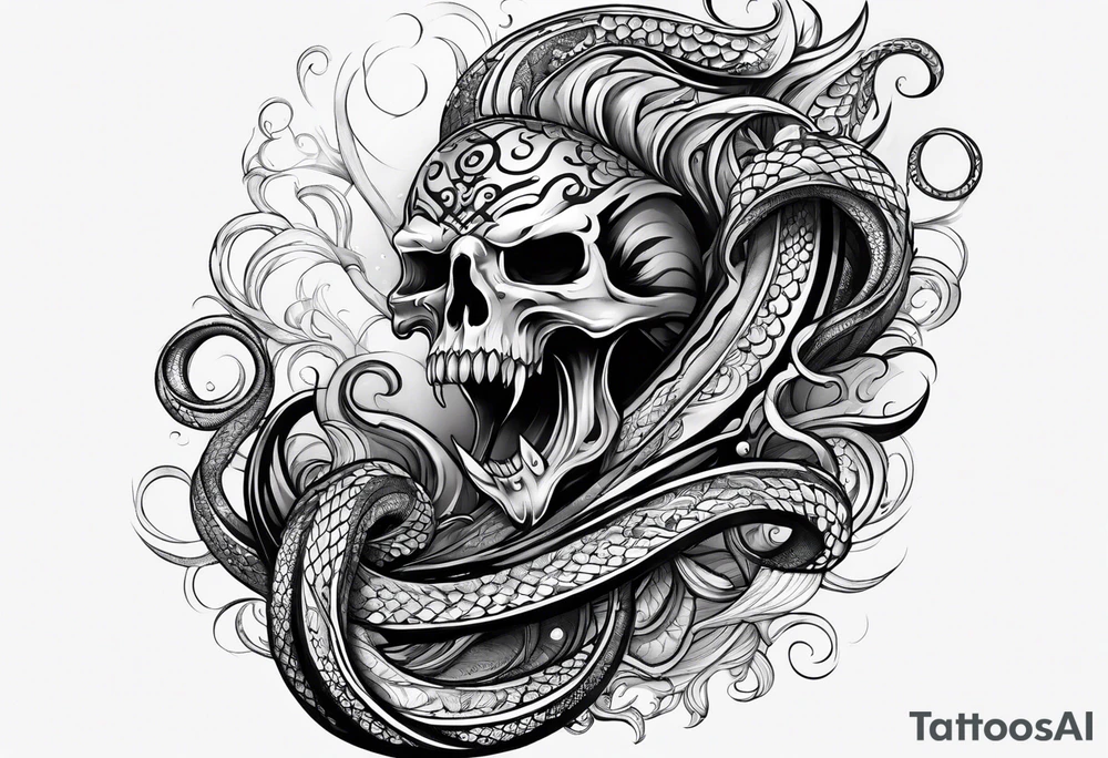 Kraken arm sleeve tattoo idea
