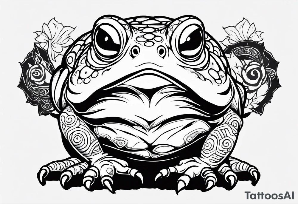 Jiraiya Naruto Gamakichi toad tattoo idea