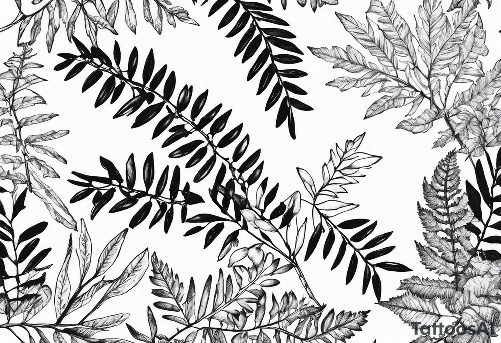 Rowan leaf tattoo idea