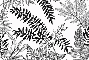 Rowan leaf tattoo idea