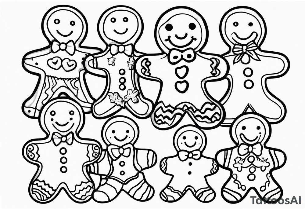 GINGERBREAD MEN tattoo idea
