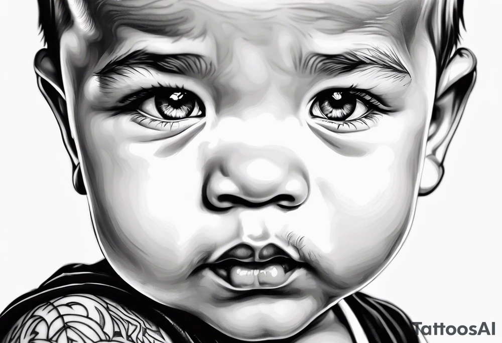 Baby boy tattoo idea