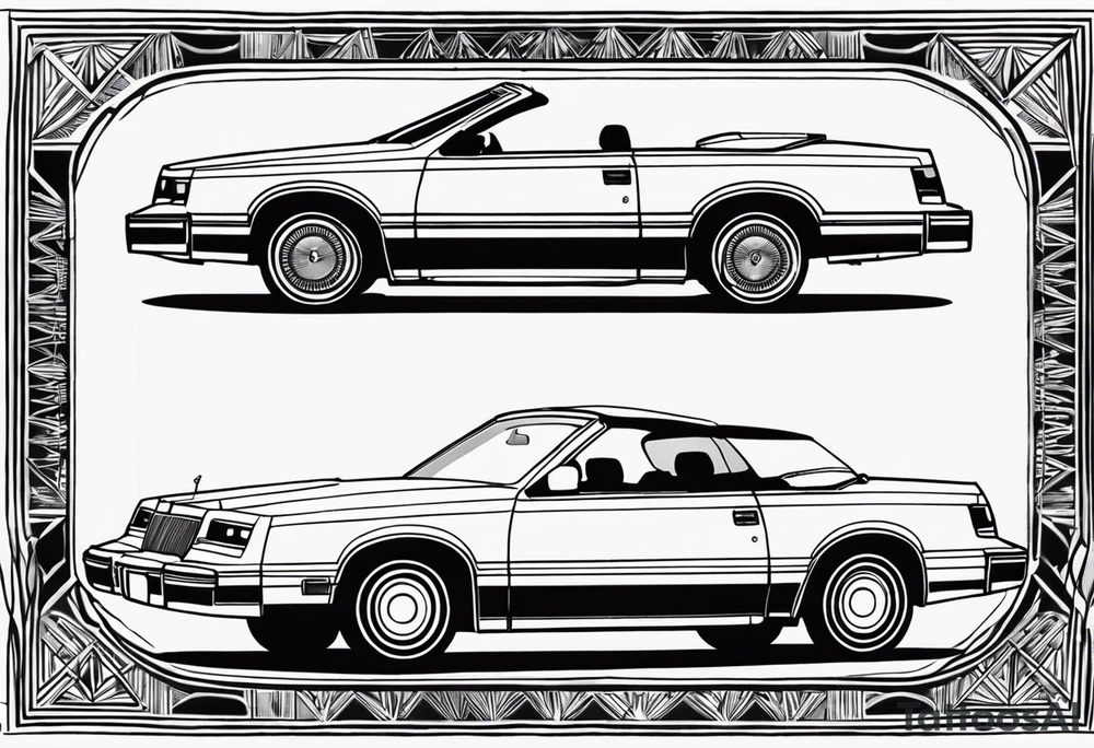 1984 Chrysler lebaron convertible tattoo idea