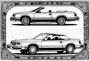 1984 Chrysler lebaron convertible tattoo idea