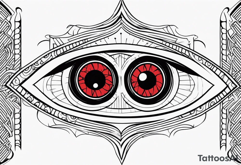 Sharingan eyes tattoo idea