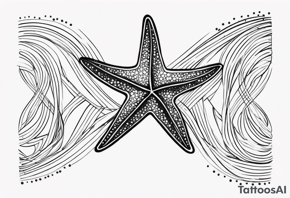 Starfish wrist wrap tattoo idea