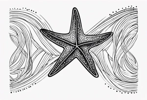 Starfish wrist wrap tattoo idea
