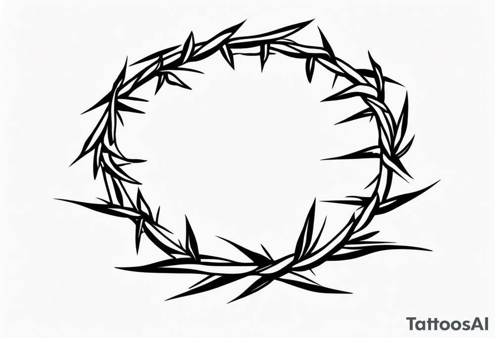 crown of thorns tattoo idea