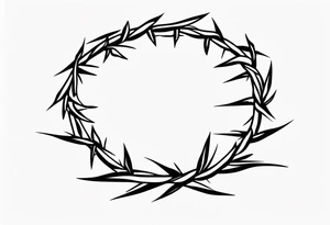 crown of thorns tattoo idea