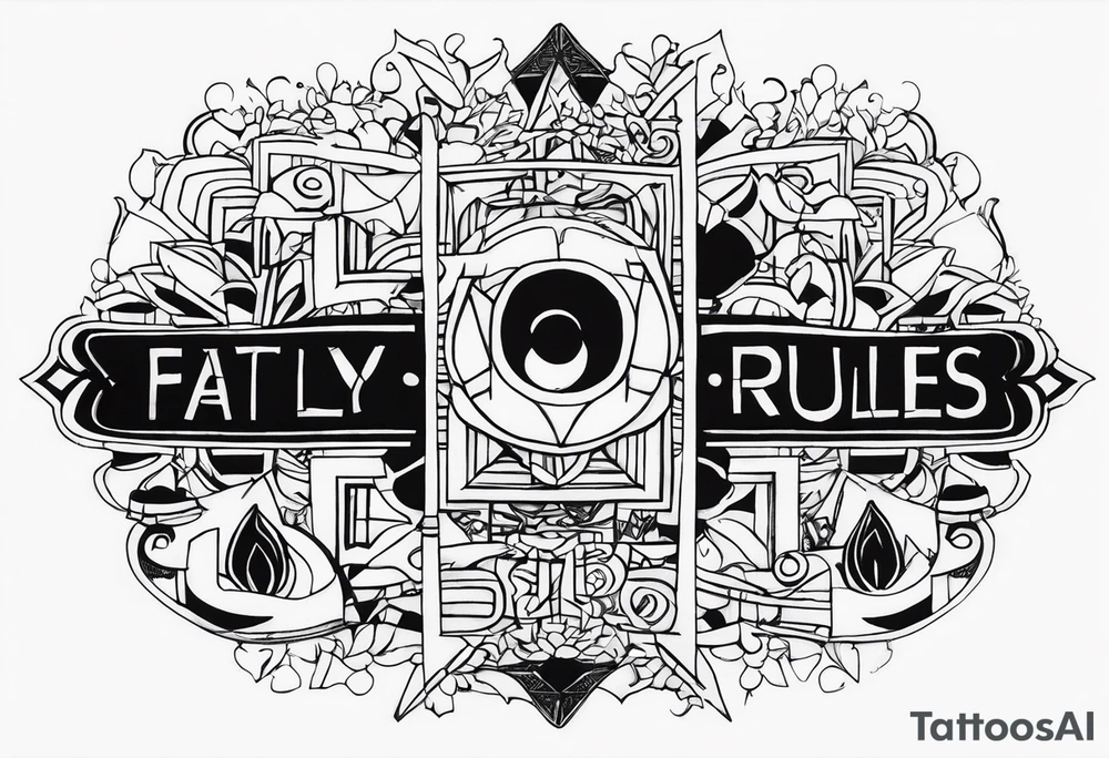 a gonderful using the lyrics "We were searching for reasons
To play by the rules
But we quickly found
It was just for fools" tattoo idea