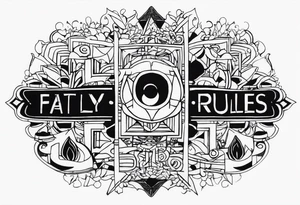 a gonderful using the lyrics "We were searching for reasons
To play by the rules
But we quickly found
It was just for fools" tattoo idea