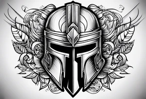 “If you’re going thru hell keep going” wrapped around a spartan helmet. tattoo idea