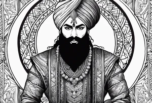 Sikh warrior tattoo idea