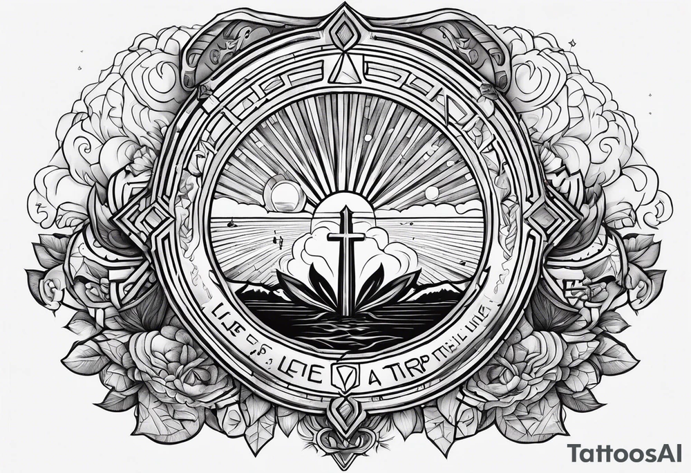 LIFE'S A TRIP rap album idea tattoo idea