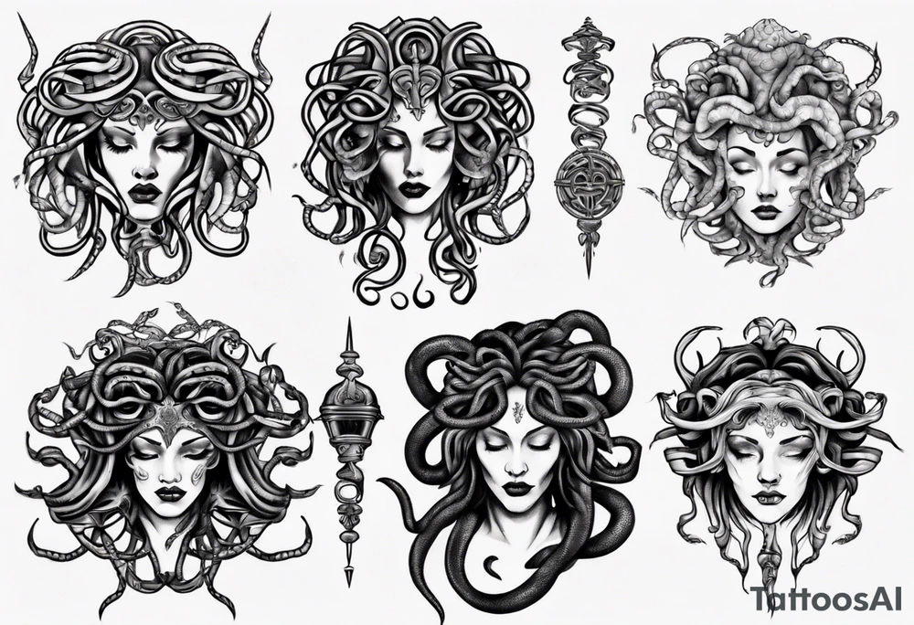 Medusa dark tattoo idea