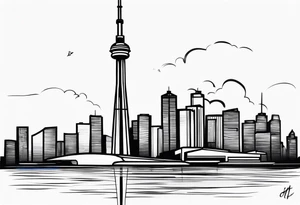 CN tower tattoo idea