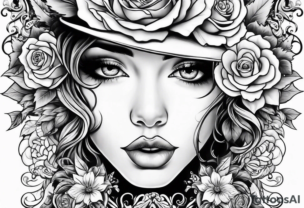 flower boy tattoo idea