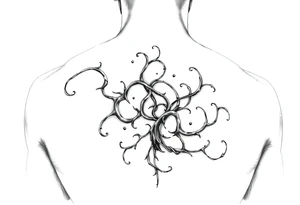 Go back to what it was before. I want fine lines. I want more organic tendrils. tattoo idea