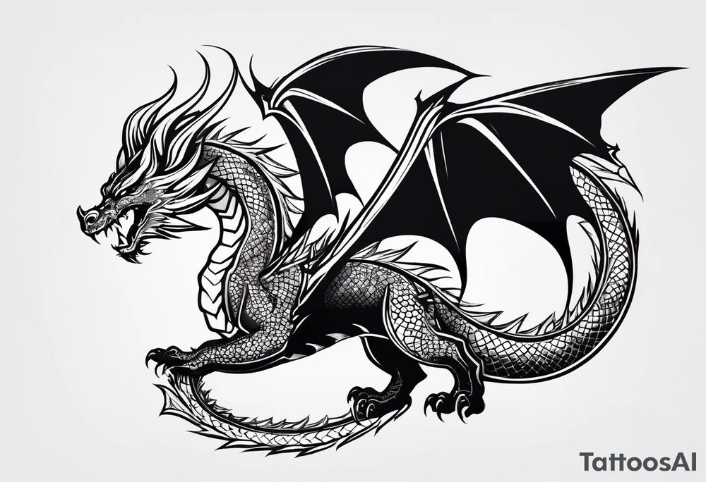 dragon tattoo idea