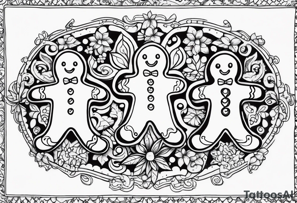 GINGERBREAD MEN tattoo idea