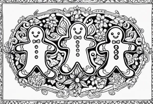 GINGERBREAD MEN tattoo idea