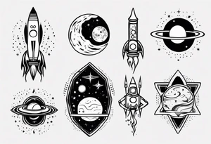 space tattoo idea